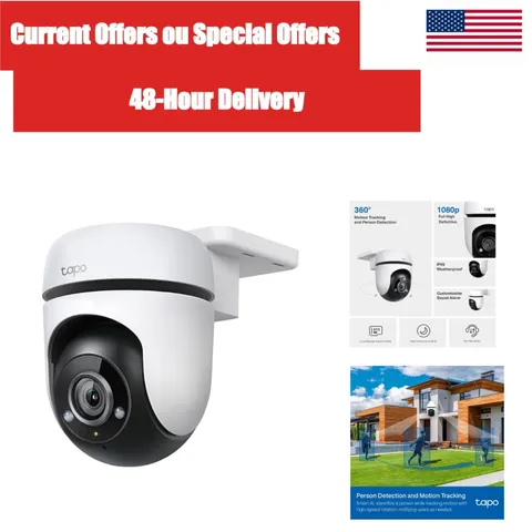 Tapo C500 1080p Outdoor Wi-Fi Security Camera Pan Tilt Night Vision
