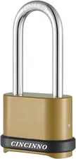 Candado combinacion 4 digitos resistente con arco largo para bodega gym porton