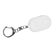 Compact White 130dB Safety Alarm Keychain With LED Flashlight For Joggers XLPJ