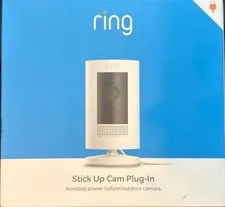 Ring Stick Up Cam Outdoor Wireless Security Camera - White