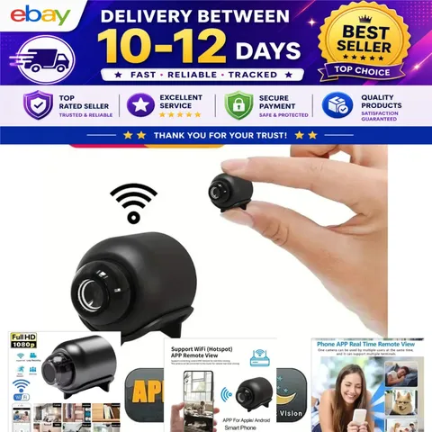 GEMODI X5 Mini Security Camera 1080p WiFi Night Vision Motion Detection