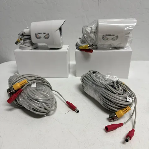 Night Owl 2-Pack 1080p Wired Bullet Security Cameras CM-PIRHDA10W-BU Open Box