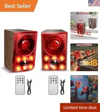 Solar Outdoor Motion Sensor Alarm, Dog Barking&Gunshot Sound,130db Loud | Sup...
