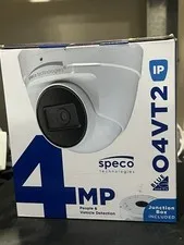 Speco Technologies O4VT2 4MP IP PoE Dome Camera, People/Vehicle Detect