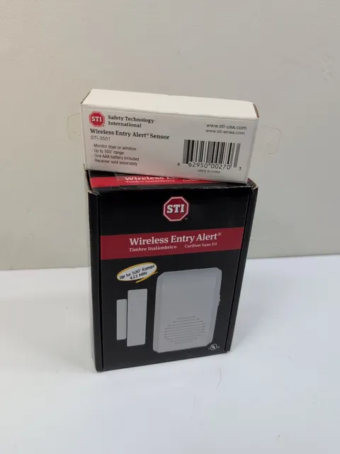STI Wireless Entry Alert Chime with Receiver Kit Alarm System New