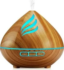 500ML Essential Oil Scent Diffuser: Remote Control &14 LED for Home - Camel...