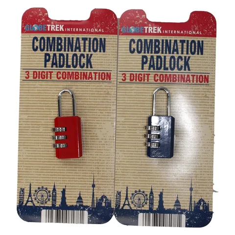 Globetrek HWP081798 3-Digit Combination Lock