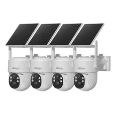 4MP Security Solar Camera Audio System 4-Cam Kit WiFiIP Outdoor Home Battery
