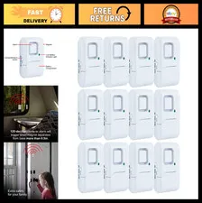 12 Pack Wireless Window & Door Alarms | DIY Home Security, Burglar Alert, Easy I