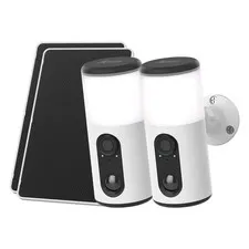 2Pack 3MP Home Security Camera Outdoor Wireless Solar Battery Color Night Vision