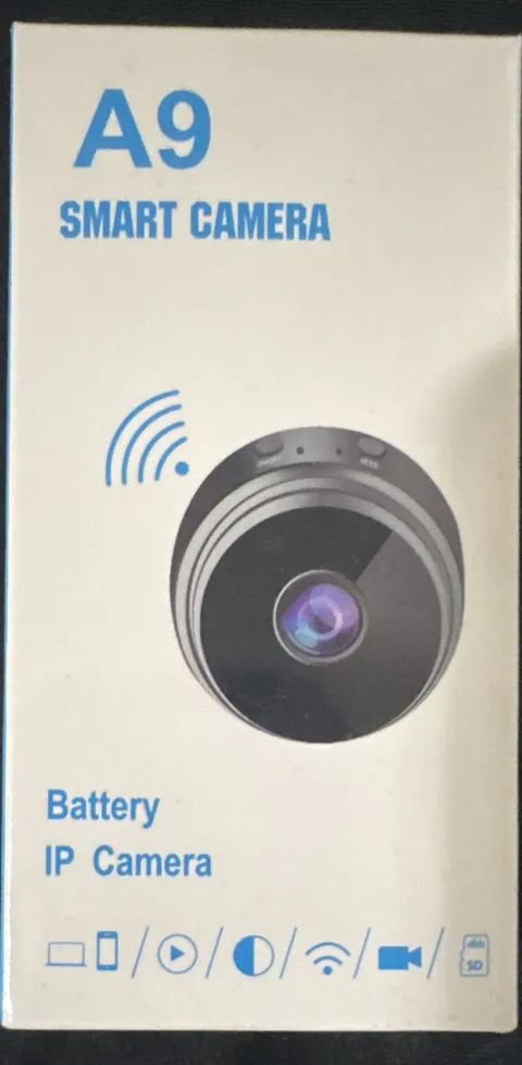 A9 Smart Camera WiFi IP Wireless HD Battery WDR Cloud/TF White Indoor A9A-CC