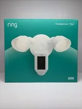 Ring Floodlight Cam Wired Plus White 1080p HD Security Camera Sealed NEW