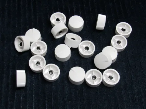 (20) White Russound  D-Stem Knob for Impedance Matching Volume Control 26X15mm