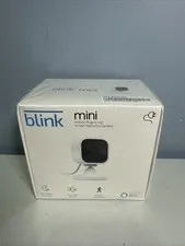 Blink Mini Compact Indoor Plug-In Smart Security Camera 1080p HD SEALED New