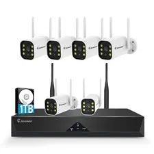 5MP WiFi Security Camera System 10CH NVR 1TB HDD Outdoor Home CCTV with Audio
