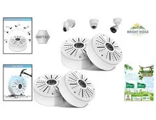 Round CCTV Camera Junction Box, Compatible with Most Indoor Outdoor Cameras 4pcs