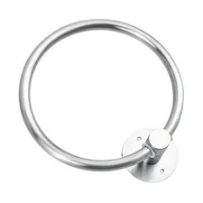 Modern Stainless Steel Towel Ring Easy Install No Tools Required 6 lb Load