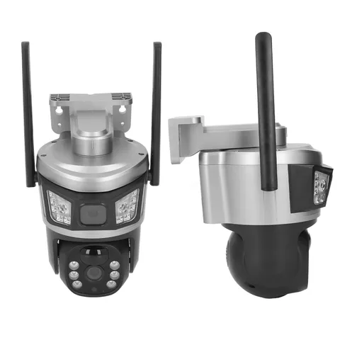 Solar Security Camera 4MP HD 360° PTZ For Outdoor Surveillance Easy To Use