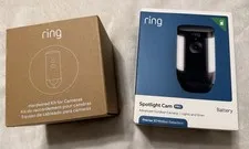 Ring Spotlight Cam Pro Retinal 2k With Hardwire Kit New In Sealed Box