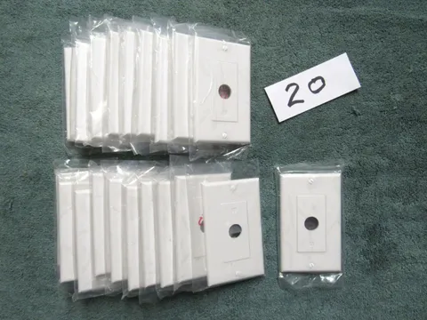 (20) Russound White Decora Wall Plates - Impedance Matching Volume ALT, LPT, XLT