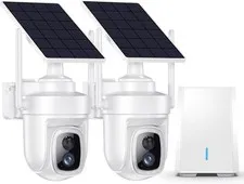 4K Solar Security Camera Wireless Outdoor with Local Storage Base
