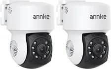 2Pack 1080P 2MP AHD CCTV Home Surveillance Dome Wired PT Camera with 350° Pan an