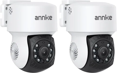 2Pack 1080P 2MP AHD CCTV Home Surveillance Dome Wired PT Camera with 350° Pan an