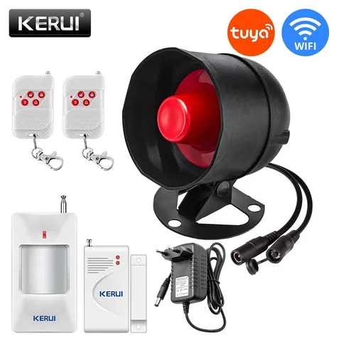 Work w/ Tuya WiFi Wireless Security Alarm System Home Burglar Remote Detector