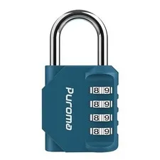 Puroma 4-Digit Combination Padlock, Waterproof Outdoor Lock for Locker, Gym