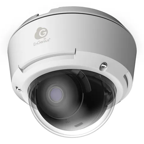 EnGenius ECC100 — Cloud‑Managed 5MP Indoor/Outdoor Dome AI Camera with 256GB Sto