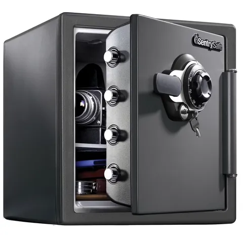 SentrySafe SFW123DSB Fire-Resistant Safe and Water-Resistant Safe with Dial Comb