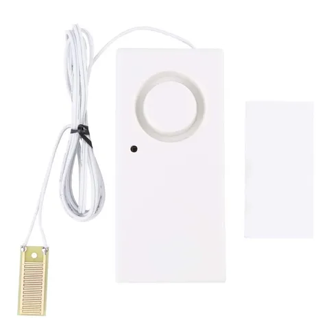 Water Leak Alarm, Overflow Sensor Detector 120dB Leakage White
