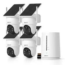 ARCCTV Home NVR Wireless Outdoor WiFi Security Camera System Ultra Solar Powered