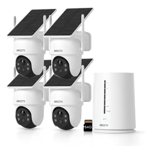 ARCCTV Home NVR Wireless Outdoor WiFi Security Camera System Ultra Solar Powered