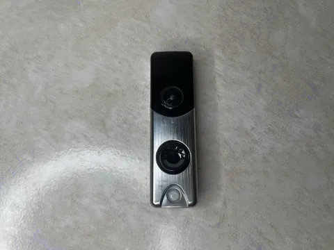SKYBELL Doorbell Camera Trim SLIM LINE Silver SBHD10 Alarm.com