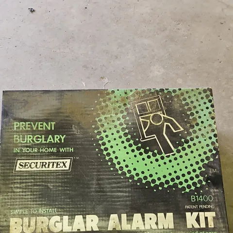 SECURITEX B1400 Complete Burglar Alarm System Black with Sensors & Control Panel