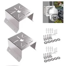 Universal Corner Mount Bracket, Stainless Steel Wall Corner Holder for CCTV, ...