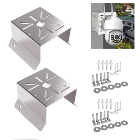 Universal Corner Mount Bracket, Stainless Steel Wall Corner Holder for CCTV, ...