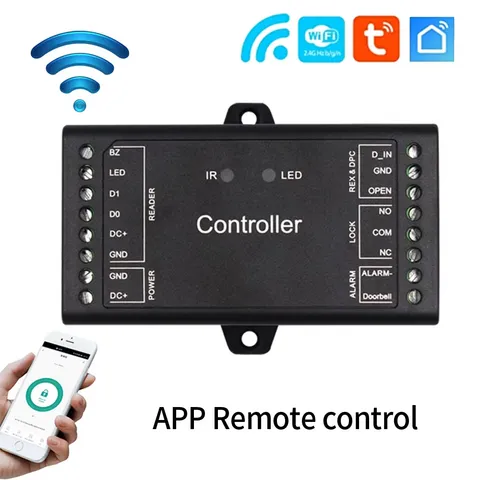 Tuya Wifi Controller Wiegand Input access control View Door Opening Record Remot