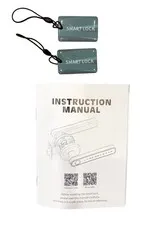 2 Replacement RFID IC card key tags for smart lock access system W Manual