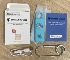 Self Defense Siren Keychain Security Alarm  With Locator Works W/ Apple Find My