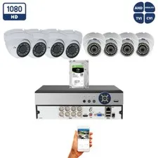 Evertech 8 Channel 1080p CCTV Security Camera and DVR with 2TB Complete System