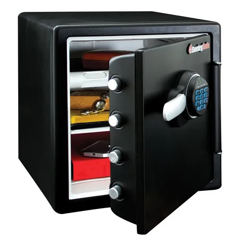 Fireproof and Waterproof Steel Home Safe with Keypad, Floor Safe with Interio...