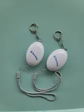 Siren Song Personal Security Alarm With Keychain White LOUD