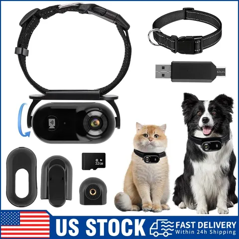 1080P Wireless Pet Collar Camera Recorder Cam Video Monitor Mini Sports Camera