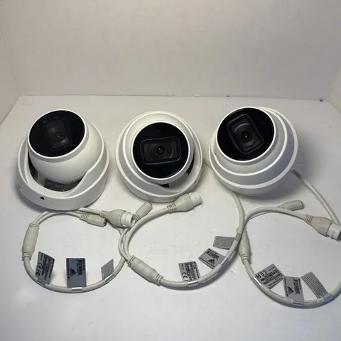 Lot of 3 Montavue MTT4102 4MP 2K IP PoE Turret Security Camera Audio Night Visio