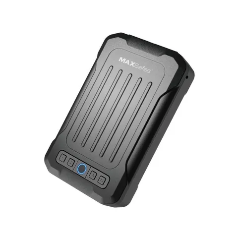 MAXSafes 18-Gauge Steel Portable Lock Box Safe w/ Digital Fingerprint Access