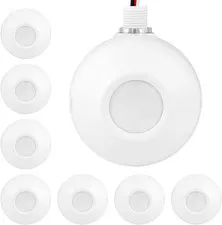 High Bay 360° PIR Ceiling Motion Sensor, 1200-2800 Sq. Ft. Coverage, 8 Pack