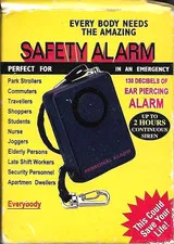 SAFTEY ALARM - 130 EAR PIERCING DECIBELS - UP TO TWO HOURS CONTINUOUS SIREN