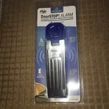 Flipo Security Door STOP Personal Security Alarm Battery Operated NIP Silver